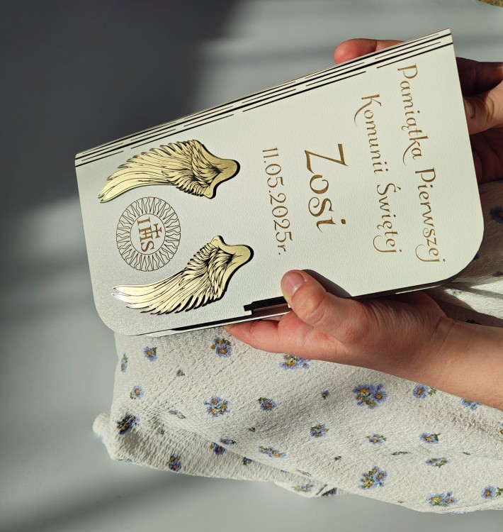 Pracownia VENTURIO pudełko na pieniądze komunia 1