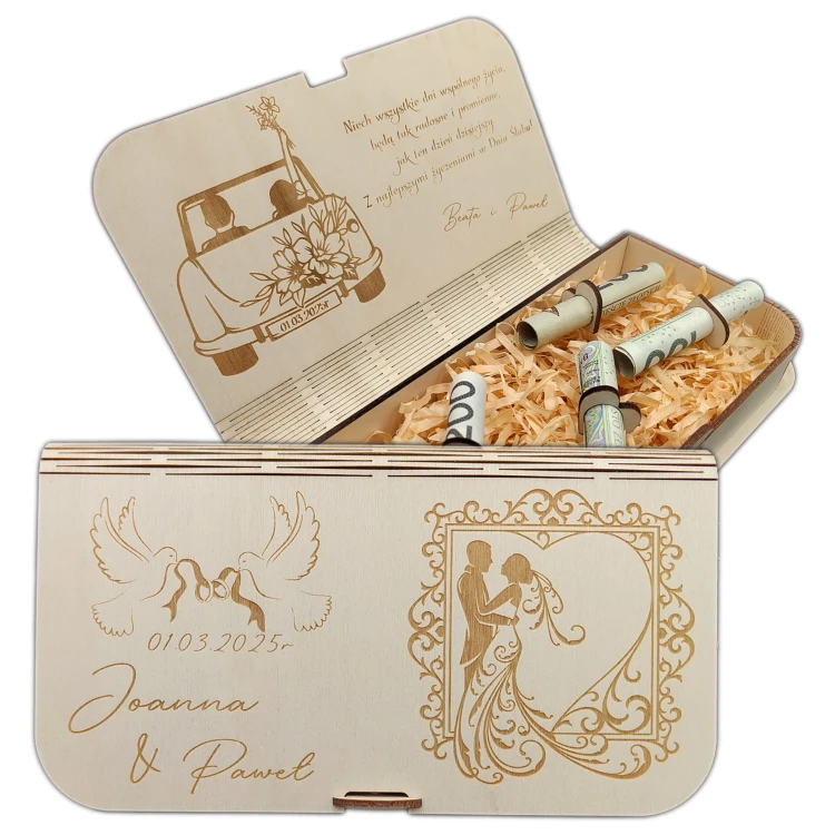 TwojeGrawery.pl Wzór 1 pudełko na gotówkę